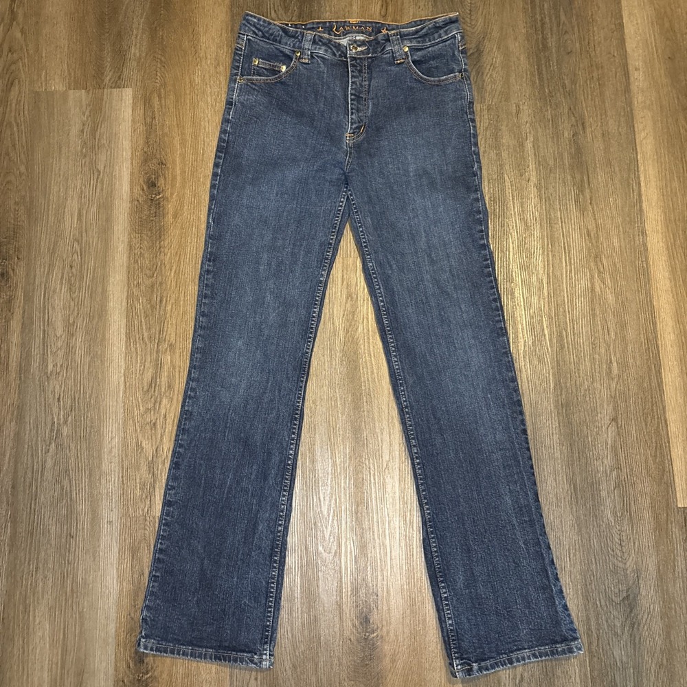 Lawman Jeans Womens Size‎ 13/14 (32x33) Blue Bareback High Waist Western Rodeo